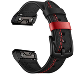 22mm 26mm Genuine Leather Strap for Garmin Fenix 8X 7X Pro 6X 5X Plus Tactix 8 7 AMOLED Epix Pro 51mm Instinct 2X Quickfit Strap
