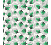 Papel Pintado Floral Pluma Verde