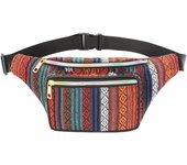 Bolsa de cosméticos para mujer Bolsa de cintura étnica para deportes al aire libre Estilo A