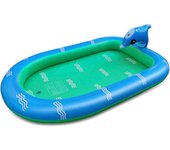 DAM. Piscina infantil Splash Pad con deflfín. Chorros de agua laterales. 170x110cm. 170x110x30cm.