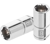 Llave Vaso Hexagonal Truper Cuadro 1/4' 8 Mm