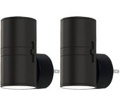Paquete de 2-Enchufe de Luz de noche LED, enchufe de luces de noche modernas en la pared, sensor de anocer al amanécer, 3000K Blanco Suave, Brillo ajustable 0-100LM, regulable Nig