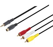 Conexión de PC portátil a TV por RCA x 3