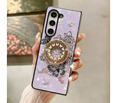 Luxury Butterfly Ring Stand Holder Phone Case For Samsung Galaxy Z Fold 5 4 Zfold 3 Fold5 5G Fold4 Fold3 Shockproof Cover Fundas