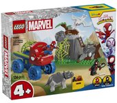 Lego Marvel Spidey And His Amazing Friends Todoterreno Dinosaurio y Equipo Spidey al Rescate