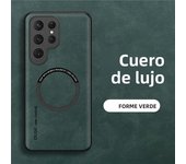 Magnetic Leather Phone Case For Samsung S24 Ultra S23 FE S22 S21 S20 5G Note 20 Ultra 10 Plus Wireless Charging Cover Etui