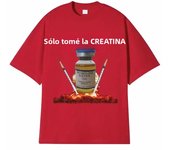 I Only Take Creatine Fun Gym Meme Pattern T-shirt Women's Retro Casual Short Sleeve Tshirt Women's Fashion T-shirt Top