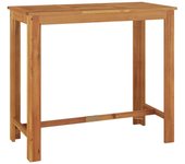 Mesa Alta de Jardín Madera maciza de Acacia 120x60x105 cm