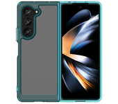Colorfull Acrylic Transparent TPU Flpd Phone Case for Samsung Galaxy Z Fold 6 5 4 3 5G Z Fold6 Flip6 Anti-fingerprint Back Case