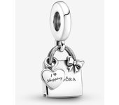 Pandora Charm de Colgante en Plata de Ley Bolsa de compras Pandora 799536C00，Incluye Caja Original