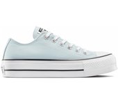 Zapatilla Converse Platform Baja Lona Verde Claro