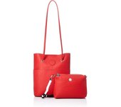 Bolso Mujer Bandolera  Rojo 2 en 1 Tote Bandolera 20SAXPD1 Mujer 🔥 DESIGUAL Lazarus Nerima Exception en Piel Sintética Carmín 28x28x10 cm