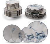Vajilla de Porcelana de 24 Piezas – Vajilla de Porcelana Blanca Hueso Güral Porselen Nesrin –Vajilla Para 6 personas – Vajilla completa y elegante de 24 Piezas
