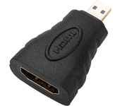 Adaptador HDMI de HDMI tipo A hembra a micro HDMI tipo D macho - BeMatik