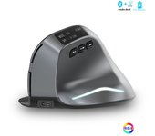 Bluetooth Vertical Wireless Mouse with OLED Screen USB RGB Rechargeable Mouse for Computer Laptop Tablet Ergonomics Mice Gaming