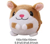 Bouncing Pig Dog Toy, Active Mobility Pet Plush Toy Interactive Dog Toy, Washable Bouncing Pig Dog Toy (Hamster