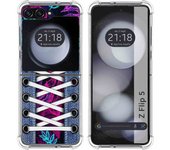 Funda Silicona Antigolpes para Samsung Galaxy Z Flip 5 5G diseño Zapatillas 07 Dibujos