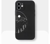 Couple Sun Moon TPU Phone Case for iPhone 16 15Pro Max 11 12 13Mini 14Pro XS XR 7 8Plus Shockproof Cover Screen Protector Casing