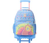 Totto Mochila infantil ruedas Llama -Dimensiones:33 x 47.5 x 16 cm-Material: Poliester