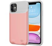 Funda De Carga De La Agua Extendida 6500mAh Con El Marco De TPU Para El IPhone 11 6,1 pulgadas-Negro