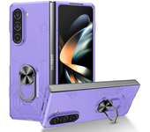 Shockproof Armor Car Ring Stand Phone Case for Samsung Galaxy Z Fold Flip 6 5 4 3 2 1 5G Magnetic Finger Ring Camera Lens Case