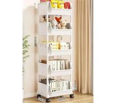Trolley Bookshelf Kitchen Storage Rack Kitchen Corner Narrow Slit Storage Cabinet Bathroom Living Room Home Organizer