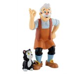 Figura Gepetto Pinocho Disney 7cmFigura  Coleccionable - Idea de Regalo- Mercancia Oficial - Juguetes para Niños y Adultos - Movies Fans - Muñeco para Coleccionistas y Exposición