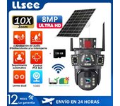 LLSEE V380,Wireless WIFI solar closed-circuit television,CCTV,4G SIM solar camera,4K dual lens,outdoor security network camera