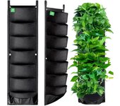 SOMY Transforma tu espacio con maceteros colgantes mejorados – Paquete de 2 maceteros verticales de pared con 7 bolsillos para uso interior y exterior – Perfecto para balcones, patios traseros y decoración del hogar, otros accesorios de piscina