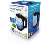 EKK025K Esperanza Hervidor eléctrico Yukon 1.7 l Negro Marca ESPERANZA