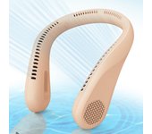 Ventilador de Cuello portátil, ventilador de Cuello sin Aspas, ventilador personal recargable por USB, recargable, para Viajes en interiores y Exterior, Diseño de auriculares, 5 velocidades de funcionamiento