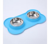 Compuestos y Perros 900 ml, Mascotas y Arce Inoxidable y Cuencos, y Perros Agua, y Antideslizante, Silicona y Silicona, y Comedero, Perros y Aptos, Perros Pequeños y Medianos, Negro