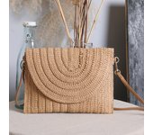 Straw Woven Shoulder Crossbody Bag Beach Clutch Handbag Casual Summer Handmade Envelope Bags for Women Totes Purse