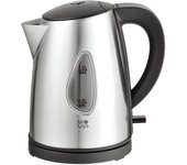 Muvip hervidor de agua electrico 2200w - capacidad 1l - cuerpo de acero inoxidable - indicador de nivel - base giratoria