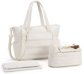 Nueva bolsa de pañales con bolsa de almacenamiento para cochecito, bolsa de bebé de gran capacidad con bolsa de relleno para cambiador de pañales