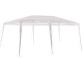 Carpa Cenador Gazebo Desmontable 3 x 6 m Blanco | con Tubos de Acero de Alta Resistencia, Protección UV, Rafia PE Resistente Lluvia| para Playa, Camping, Jardín, Patio, Terraza, Exteriores