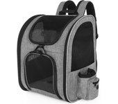 Mochila para Mascotas con Ventana de Malla,Bolsa portátil y plegable para Gatos,Bolsa Transpirable y Ligera para Perros