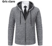 Autumn And Sinter Men's New Coat Fashion Baseball Shirt Grab Fleece Warm Casual Sweater Zipper Cardigan Trend Color Sweater