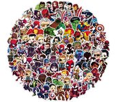 10/30/50/100pcs Cool Cartoon Disney Marvel Superhero Stickers The Avengers Anime Graffiti Decals Sticker DIY Computer Laptop Car