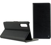 Funda con tapa para huawei p20 pro, semirrígida, standing, negro