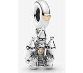 Pandora Charm de Colgante en Plata de Lei Castillo de Dos Colores 799337 C00,Incluye Caja Original