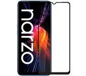Ociodual Protector de Pantalla Templado con Borde Redondo Negro para Realme Narzo 50 5G Vidrio Templado Antigolpes 9D 9H 0.3mm Marco