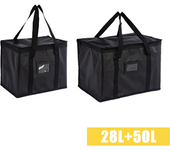 70L Insulated Thermal Cooler Bag Insulation To Keep Cold Large Capacity Portable Lunch Bag Zip Picnic Camping Tin Foil Food Bag