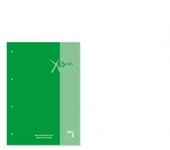 Pacsa - RECAMBIO XBLOCK DIN A4 TAPA CARTÓN 4 TALADROS 80 HOJAS PAPEL 90GRS. CUADRICULA 5X5 + GRECA COLOR VERDE OSC. PACSA 21160 21160