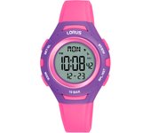 Lorus Reloj Niña, Niño Ninos Digital Correa Silicona Rosa Plástico 10 Atm