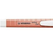 Stabilo Swing Cool Pastel - Marcador Fluorescente Cuerpo Plano Punta Biselada - Trazo 1-4mm - Tinta Base Agua - Coral Meloso
