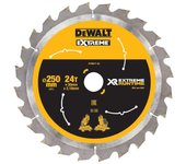 Dewalt DT99571-QZ - Hojas para Sierra Circular Estacionaria XR EXTREME RUNTIME 250mm x 30mm 24D