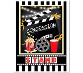 Movie Night Party Logo Posters Theater Wall Art Pictures Popcorn Film Sign Canvas Painting Cinema Art Prints Modern  Home Decor