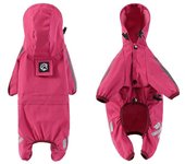 Chubasquero para perros, reflectante, amarillo, impermeable, para perros con capucha, chaqueta de lluvia ajustable para perros pequeños, medianos y grandes, adecuado para perros de 9 a 13 libras oo4