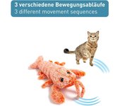 Juguetes para gatos: juguetes eléctricos con bolsas de hierba gatera rellenables, peluches lavables que incluyen emocionantes juegos y deportes de caza de gatitos